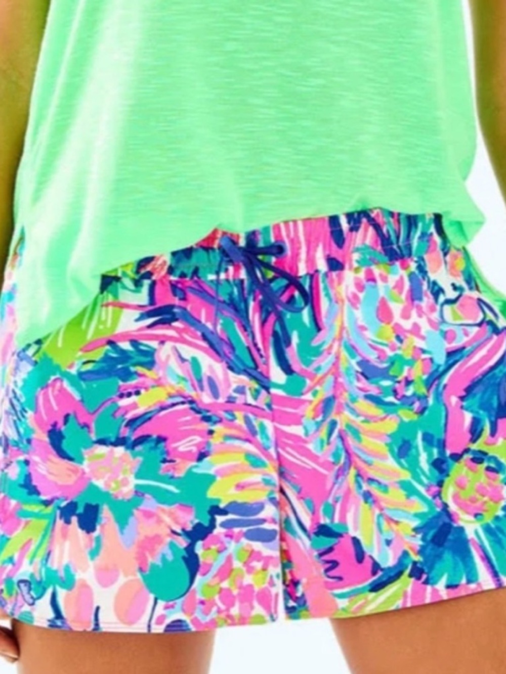 Lilly Pulitzer Run Around Shorts Gumbo Limbo Size medium